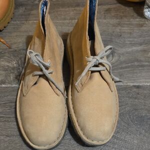 Clarks Women's Beige Chukka Boots